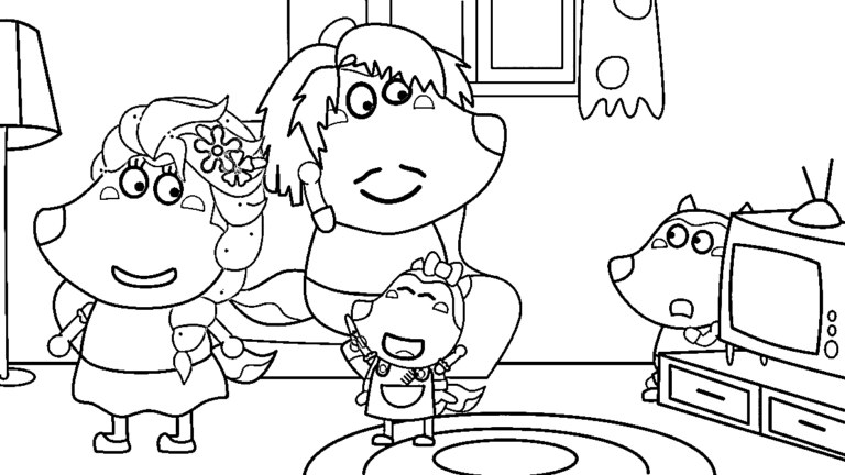 Wolfoo Coloring Pages Printable for Free Download