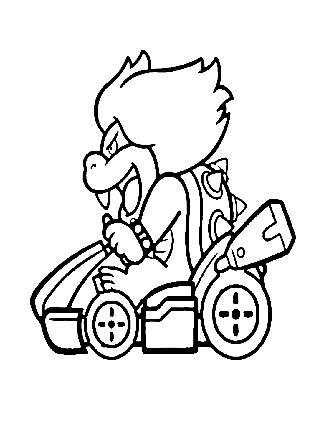 Mario Kart Coloring Pages Printable for Free Download