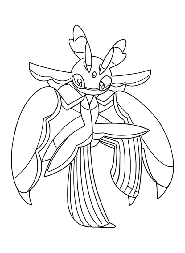 lurantis coloring pages for kids pokemon