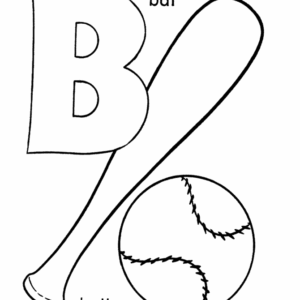 Letter B Coloring Pages Printable for Free Download