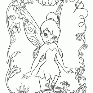 Tinker Bell Coloring Pages Printable for Free Download