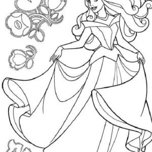 Disney Princess Sleeping Beauty Aurora Coloring Page