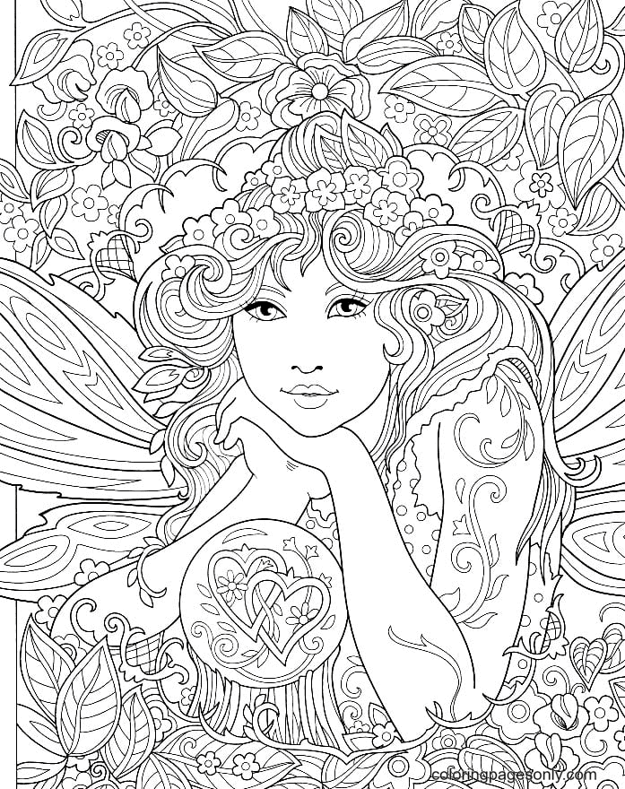 Fairy Coloring Pages Printable for Free Download