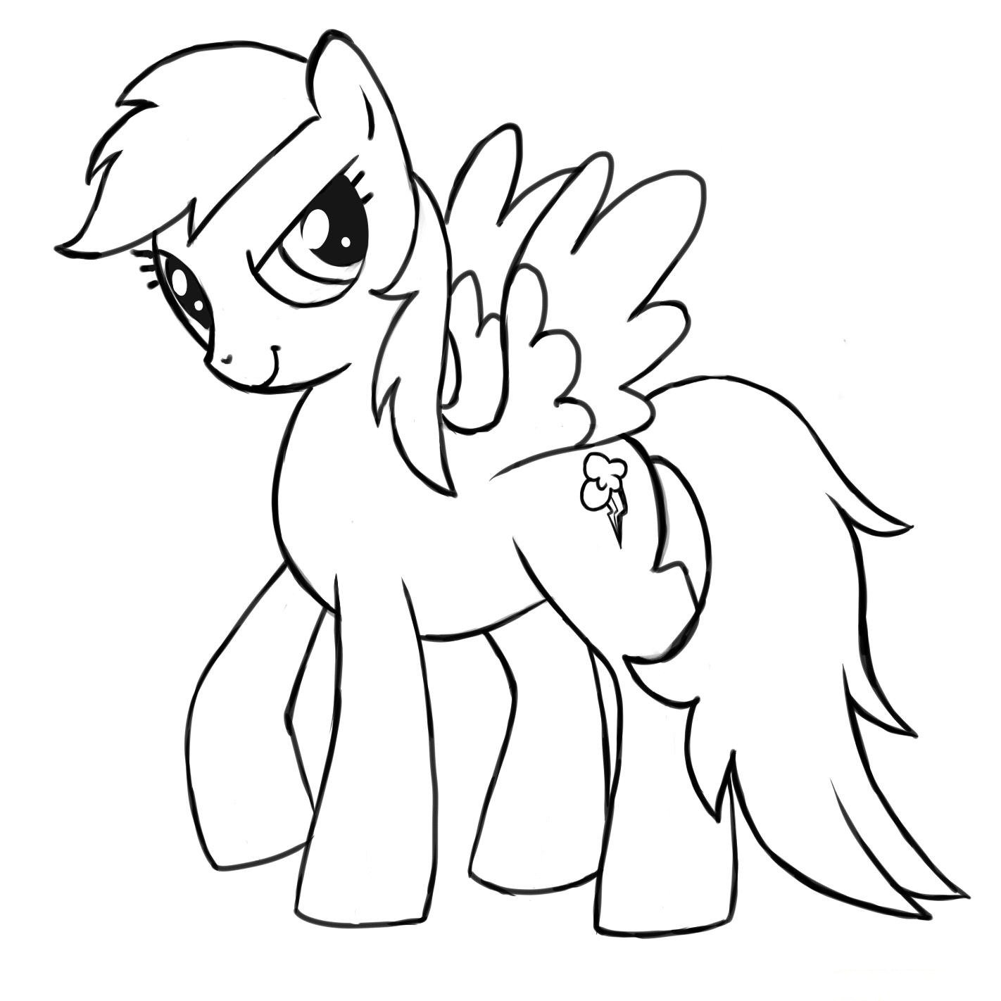 Rainbow Dash Coloring Pages Printable For Free Download