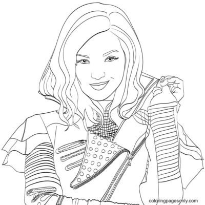 Mal and Evie Coloring Pages Printable for Free Download