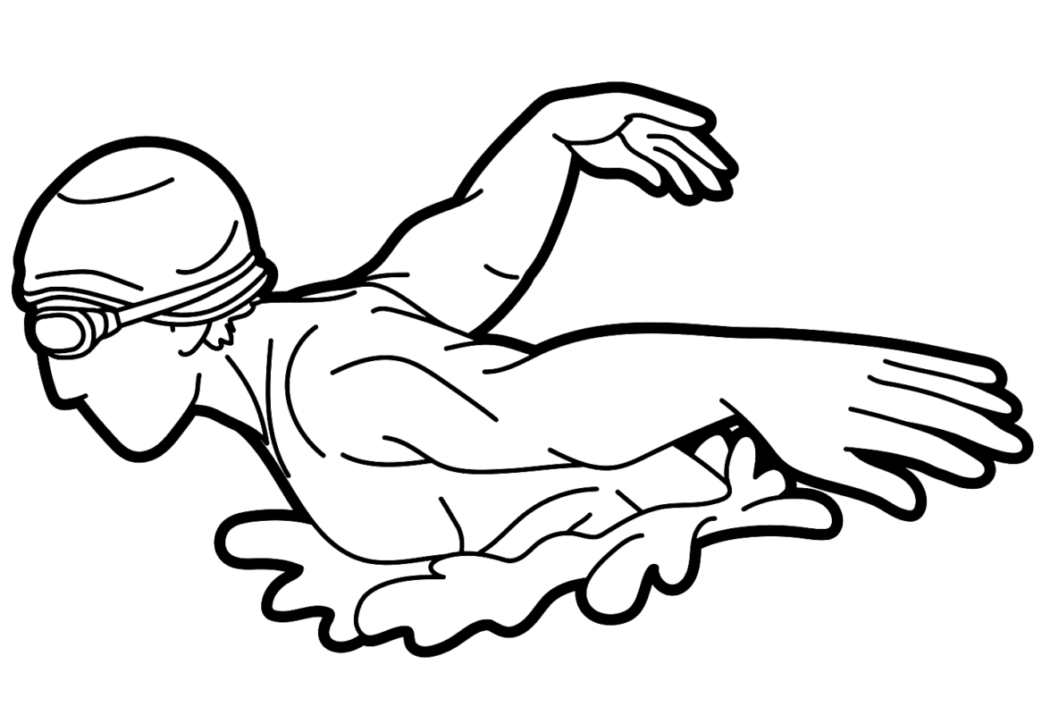 Swimming Coloring Pages Printable for Free Download