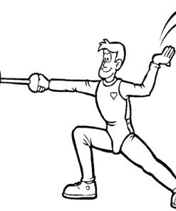 Fencing Coloring Pages Printable for Free Download