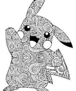 Pikachu Coloring Pages Printable for Free Download