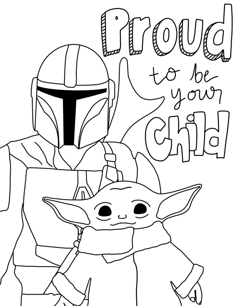 Mandalorian Coloring Pages Printable for Free Download