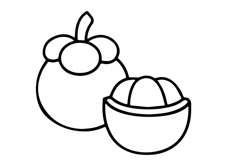 Mangosteen Coloring Pages Printable For Free Download