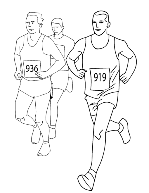Running Coloring Pages Printable for Free Download