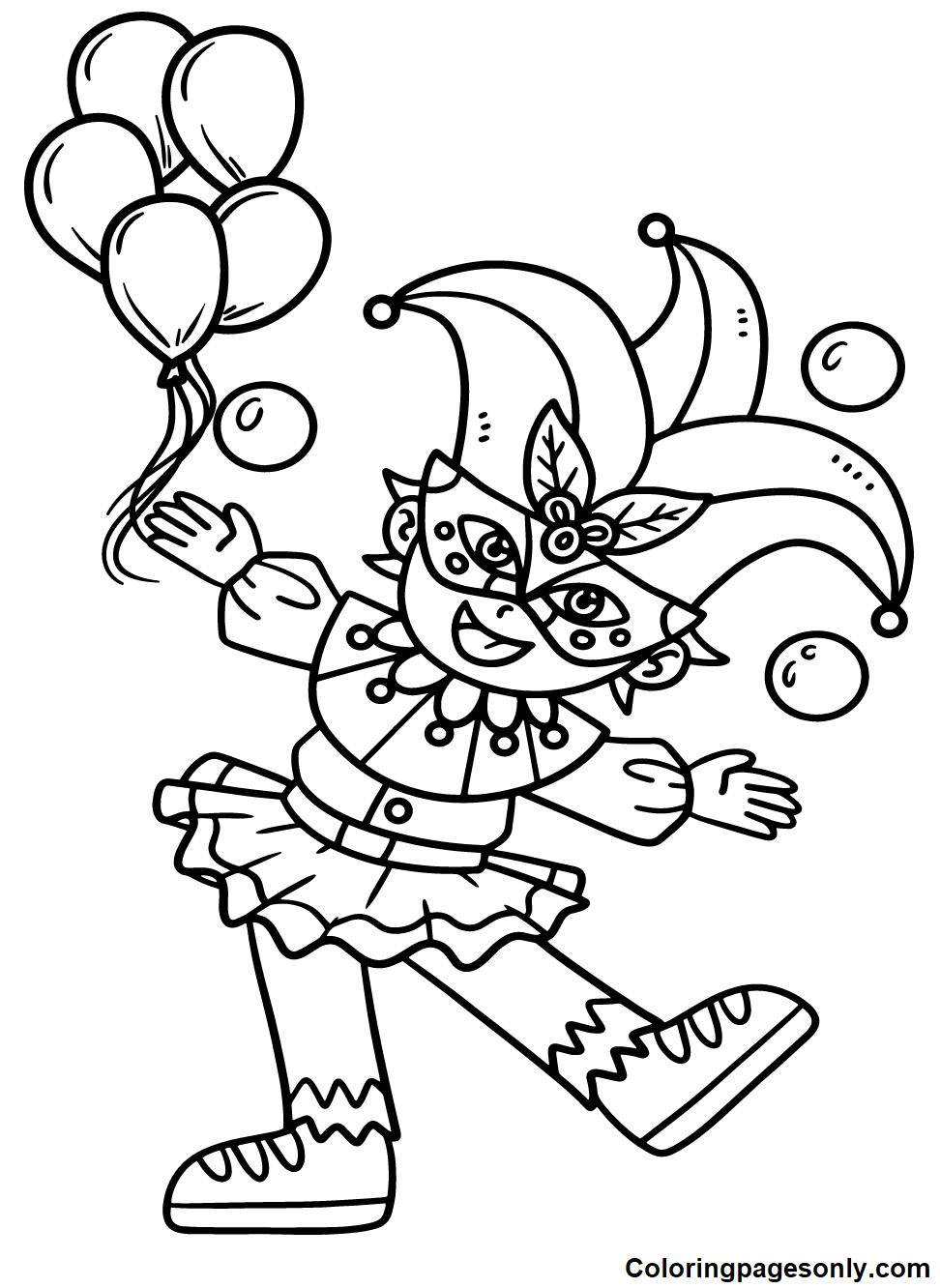 Mardi Gras Coloring Pages Printable for Free Download