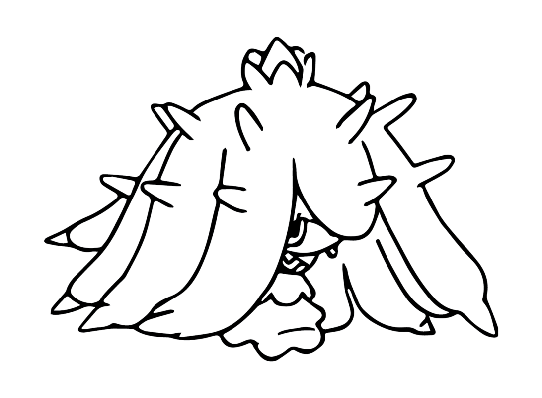 mareanie coloring page hard pokemon