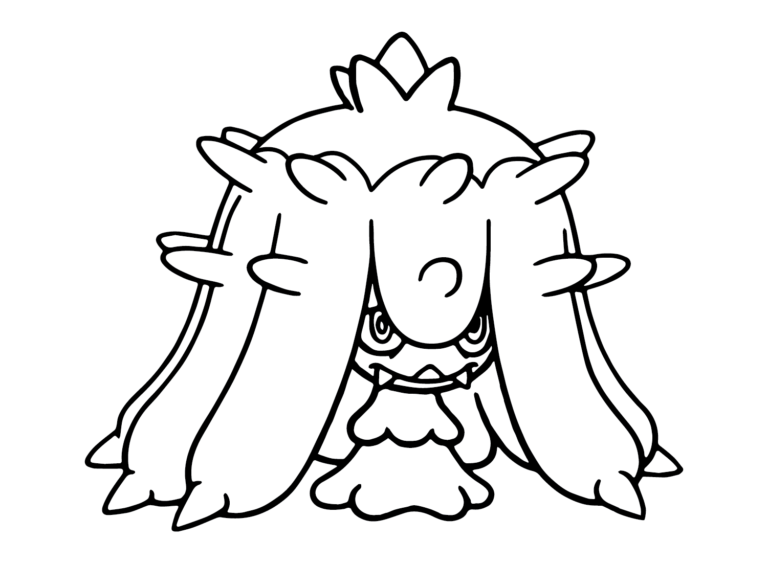 mareanie coloring pages printables pokemon