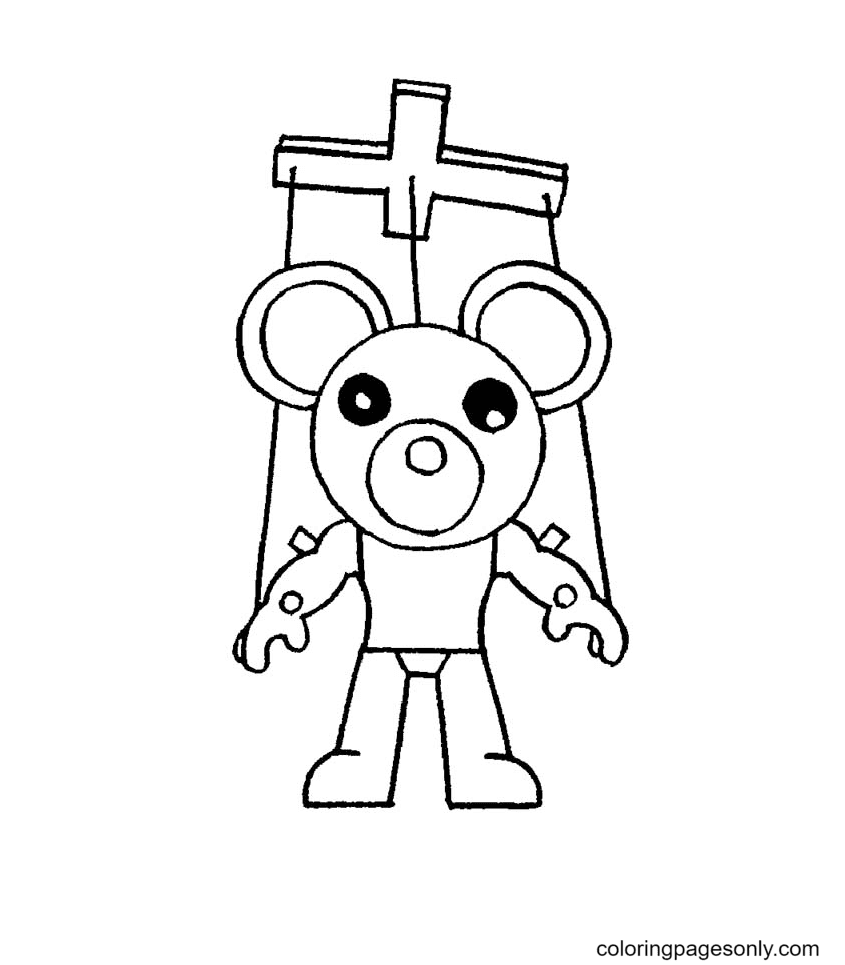 Coloring Pages Roblox. Piggy, Adopt Me and others. Print for free