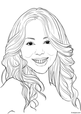 Mariah Carey Coloring Pages Printable for Free Download