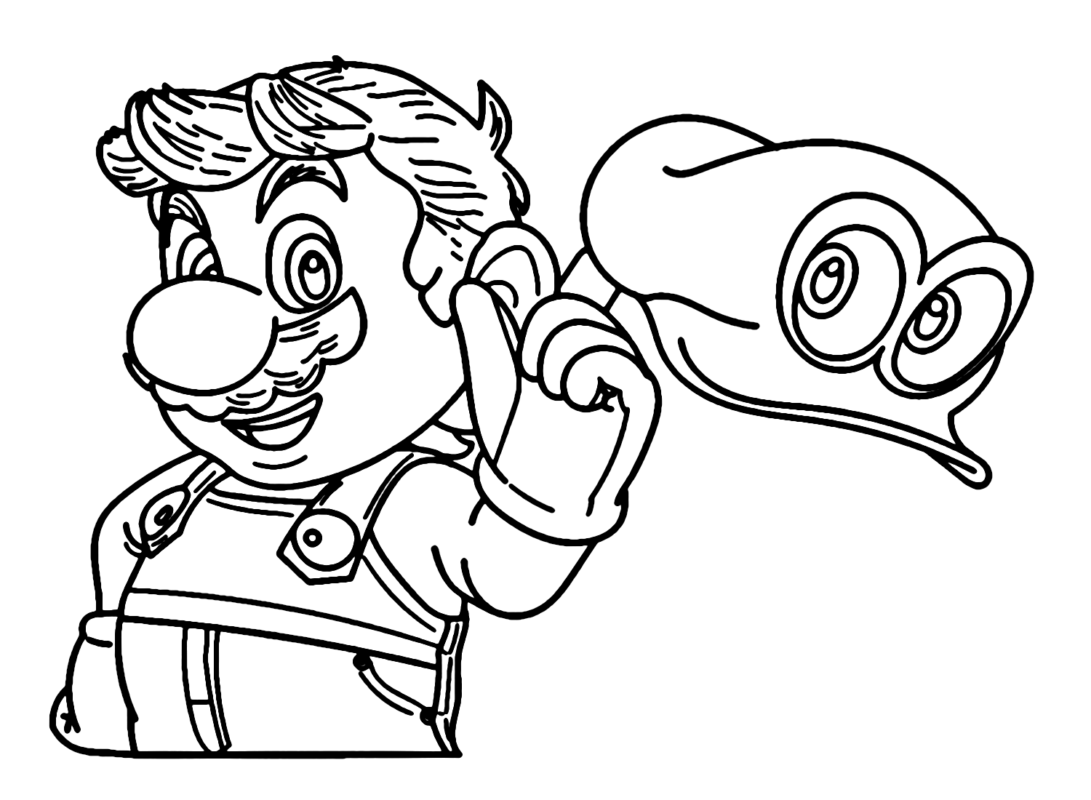 Super Mario Odyssey Coloring Pages Printable for Free Download