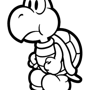 Koopa Troopa Coloring Pages Printable for Free Download