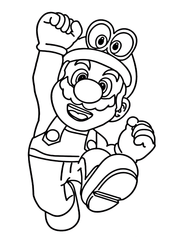 Super Mario Odyssey Coloring Pages Printable for Free Download