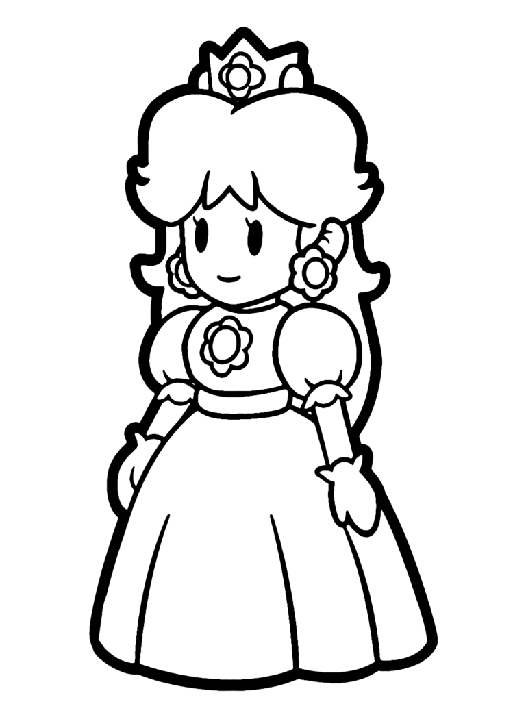 Princess Daisy Coloring Pages Printable for Free Download