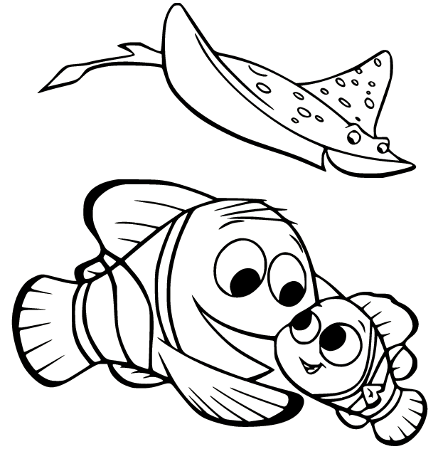 ray finding nemo drawing