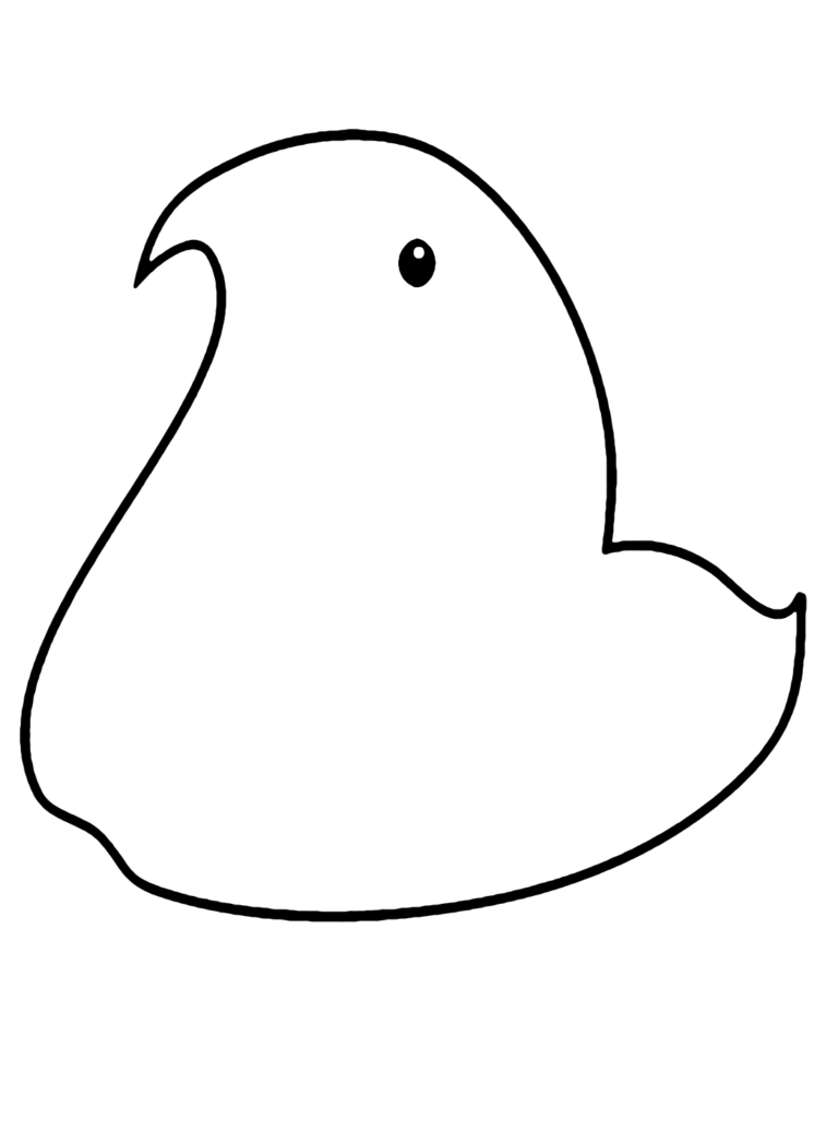 Peeps Coloring Pages Printable for Free Download