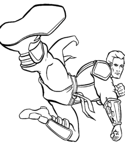 Martial Arts Coloring Pages Printable for Free Download