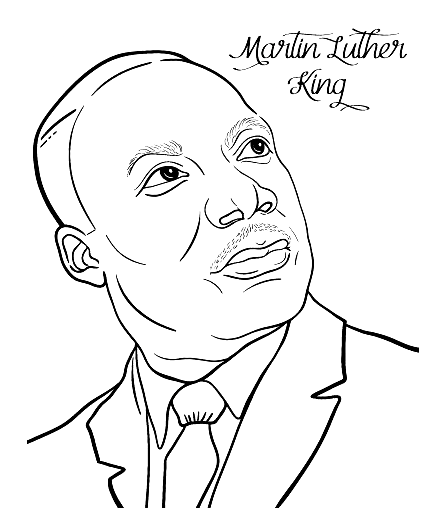 Martin Luther King Jr Coloring Pages Printable for Free Download