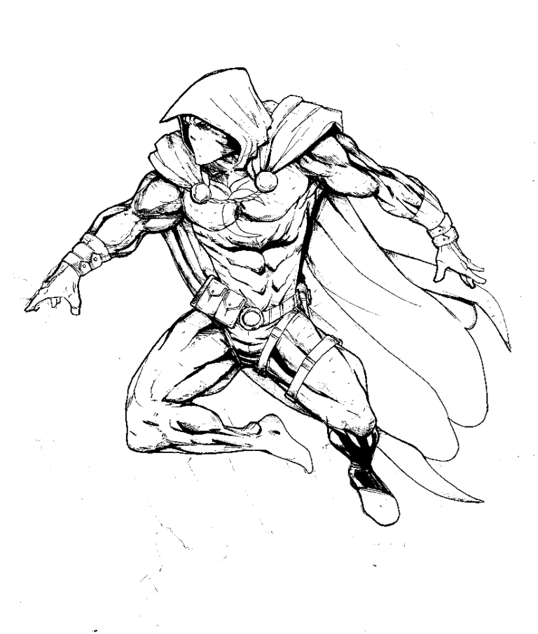 Moon Knight Coloring Pages Printable for Free Download