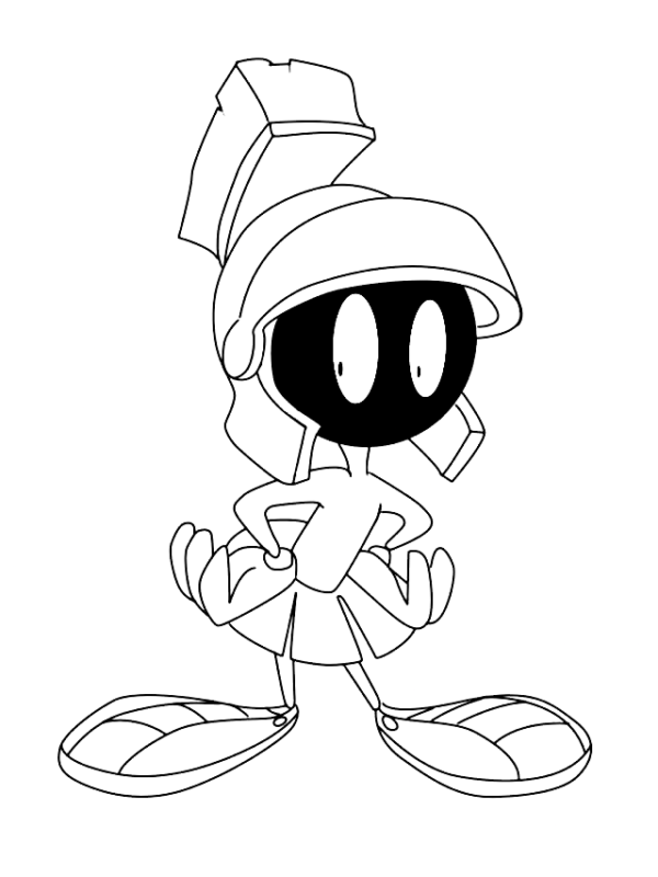 Marvin the Martian Coloring Pages Printable for Free Download