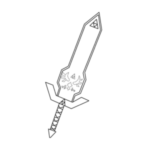 sword coloring page