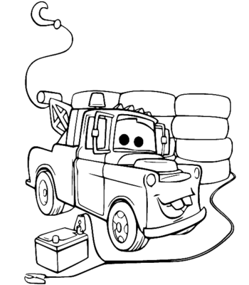 Mater Coloring Pages Printable for Free Download