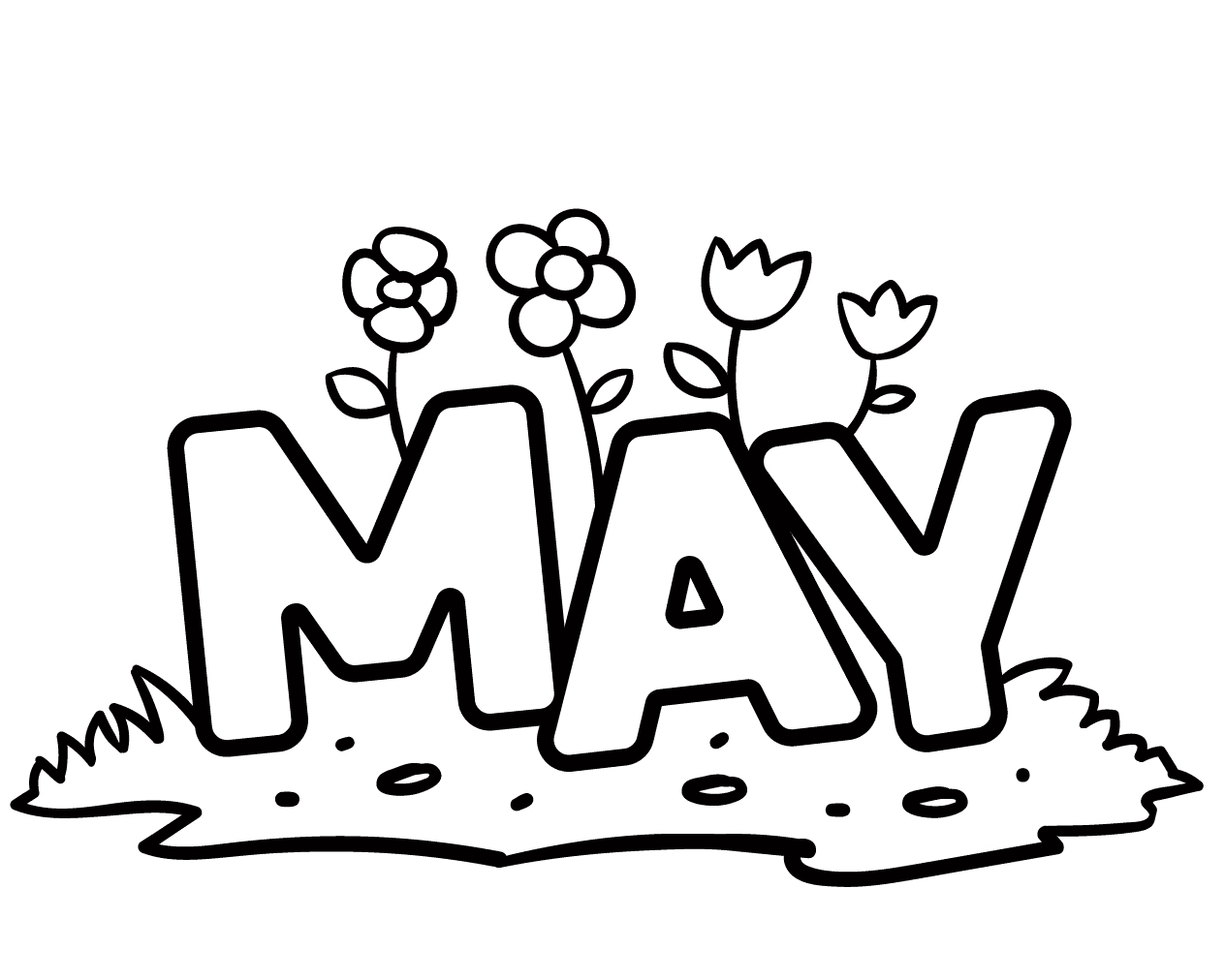 May Coloring Pages Printable for Free Download