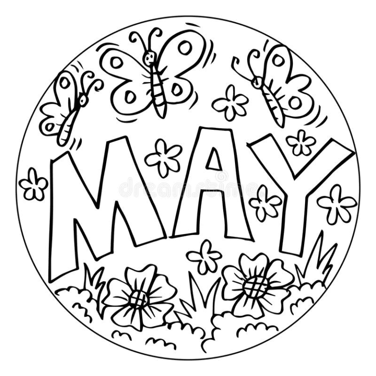 May Coloring Pages Printable for Free Download