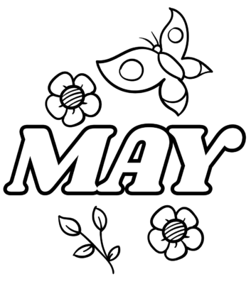 May Coloring Pages Printable for Free Download