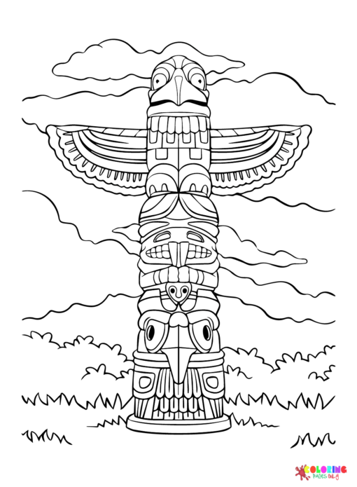 Maya civilization Coloring Pages Printable for Free Download