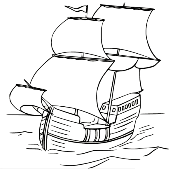 Mayflower Coloring Pages Printable for Free Download