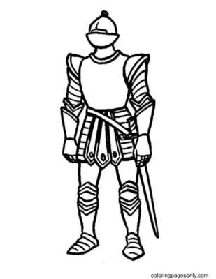 Knight Coloring Pages Printable for Free Download