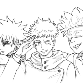 Jujutsu Kaisen Coloring Pages Printable for Free Download