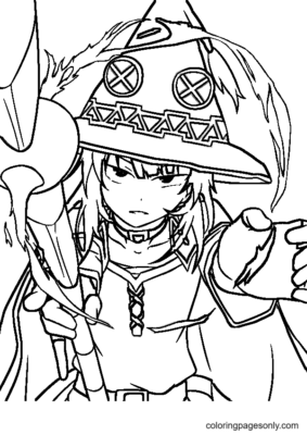 Konosuba Coloring Pages Printable for Free Download