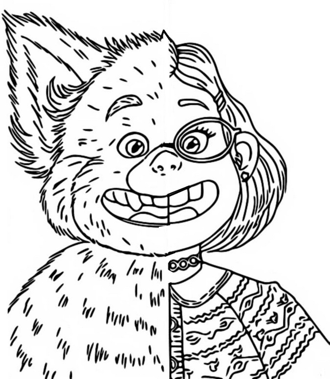 Turning Red Coloring Pages Printable for Free Download