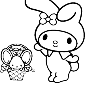 My Melody Coloring Pages Printable for Free Download