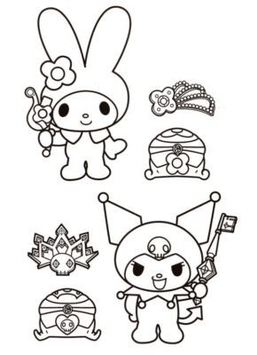 My Melody Coloring Pages Printable for Free Download