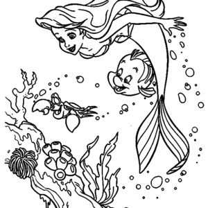 The Little Mermaid Coloring Pages Printable for Free Download