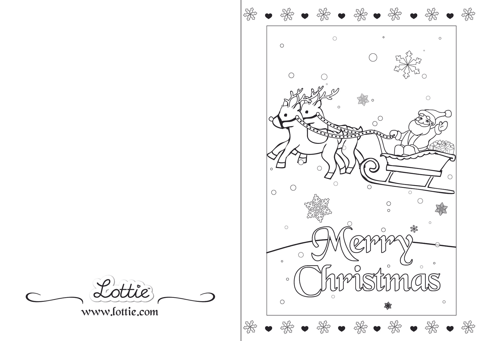 Christmas Cards Coloring Pages Printable for Free Download