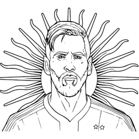 Lionel Messi Coloring Pages Printable for Free Download