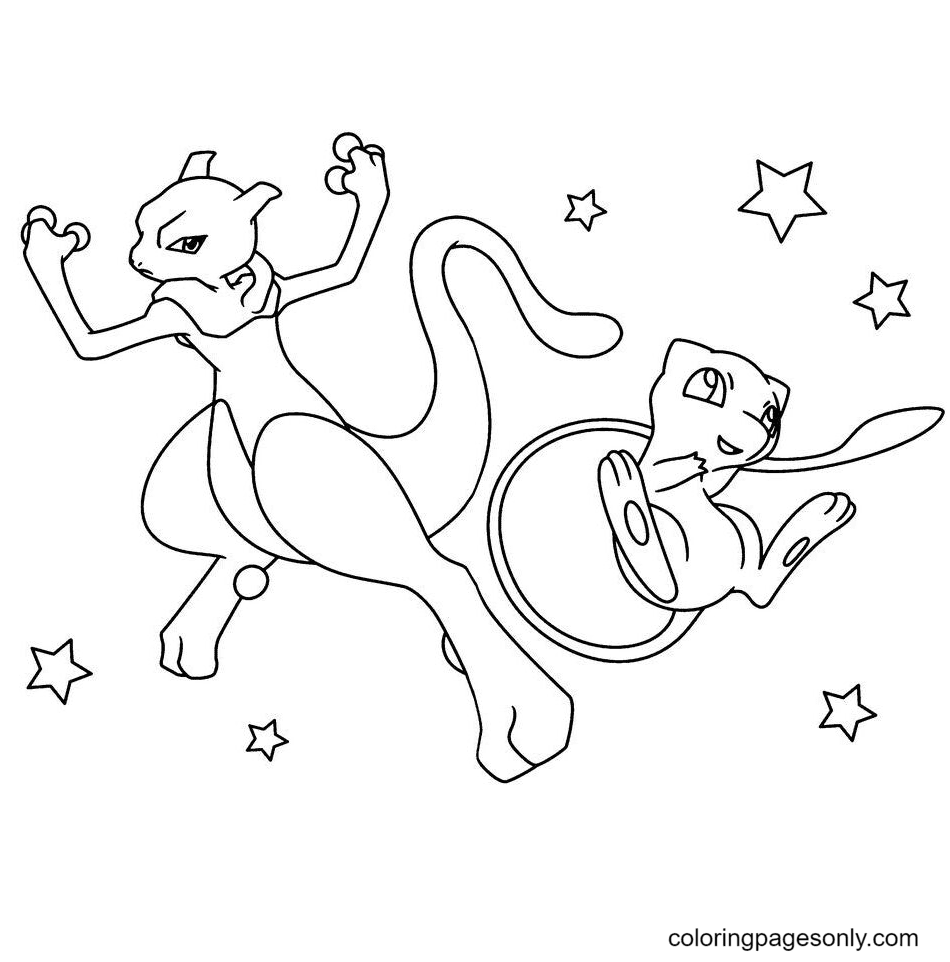 Printable Mewtwo Pokemon Coloring Pages  Pokemon coloring pages, Pokemon  coloring, Coloring pages