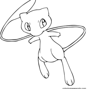 Mew Pokemon Coloring Pages 2019, Educative Printable