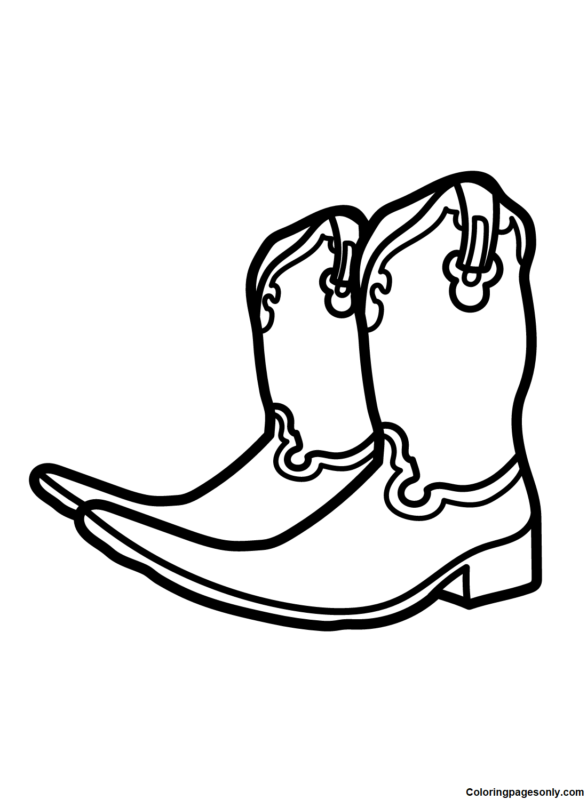 Boots Coloring Pages Printable for Free Download