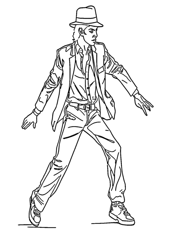 Michael Jackson Coloring Pages Printable for Free Download